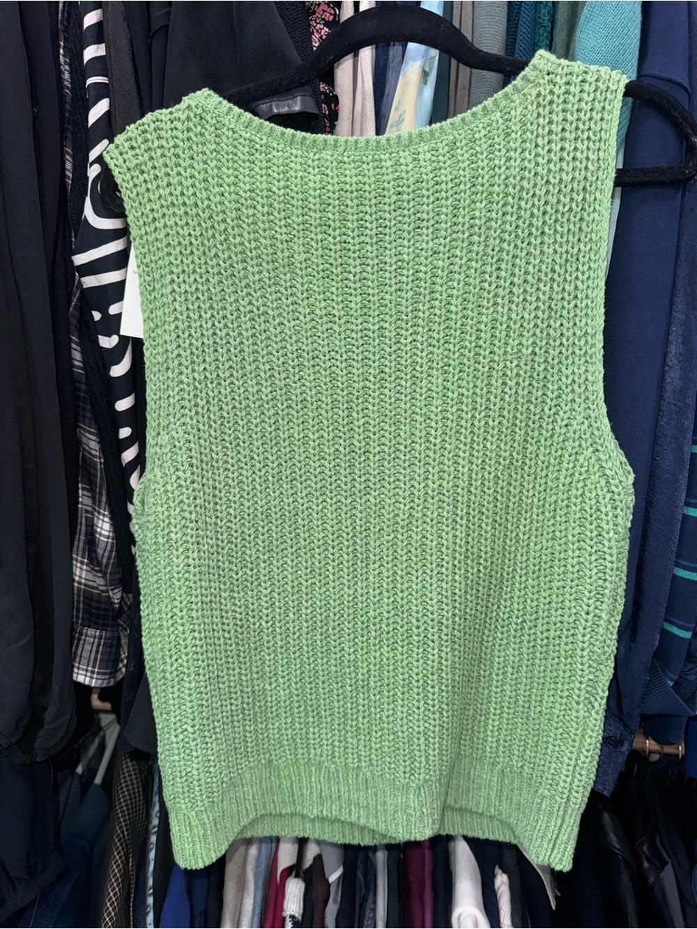 Abercrombie & Fitch Mint Green Sleeveless V-Neck Sweater Vest